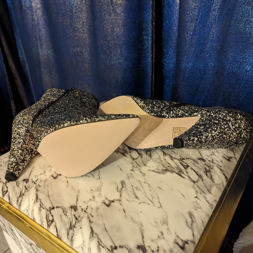 Asos Glitter Ankle Boots - Picture 2 of 3